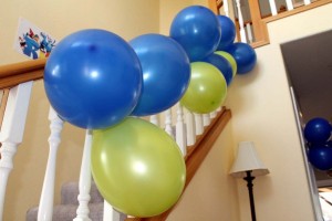 Blue Stairway Balloons